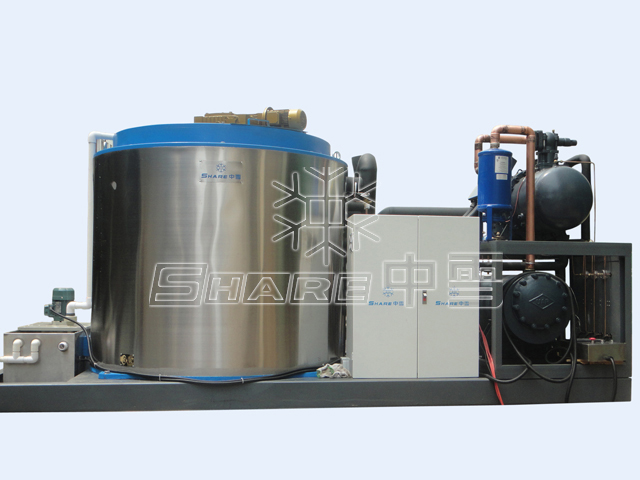 Flake ice machine